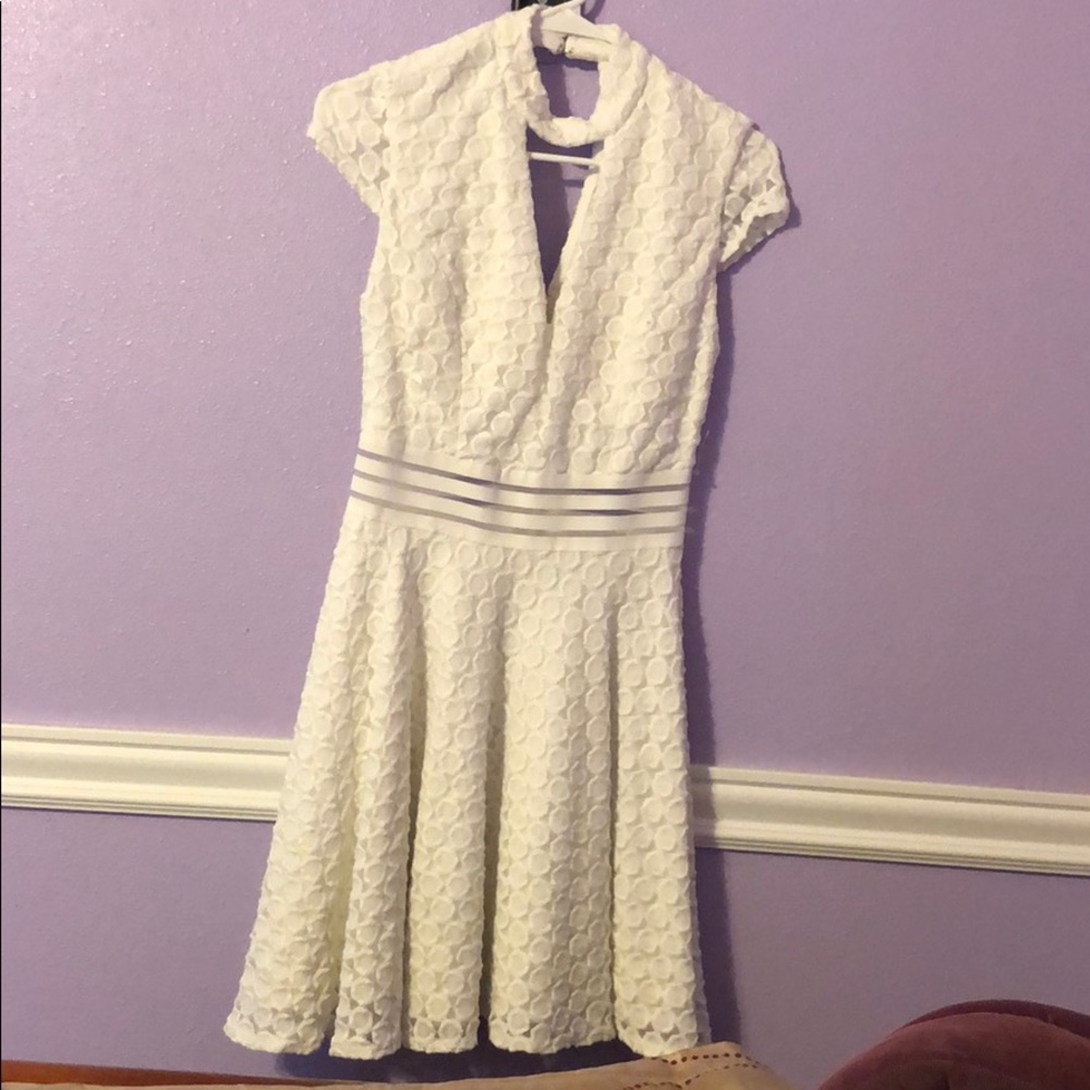 White pattern Dress